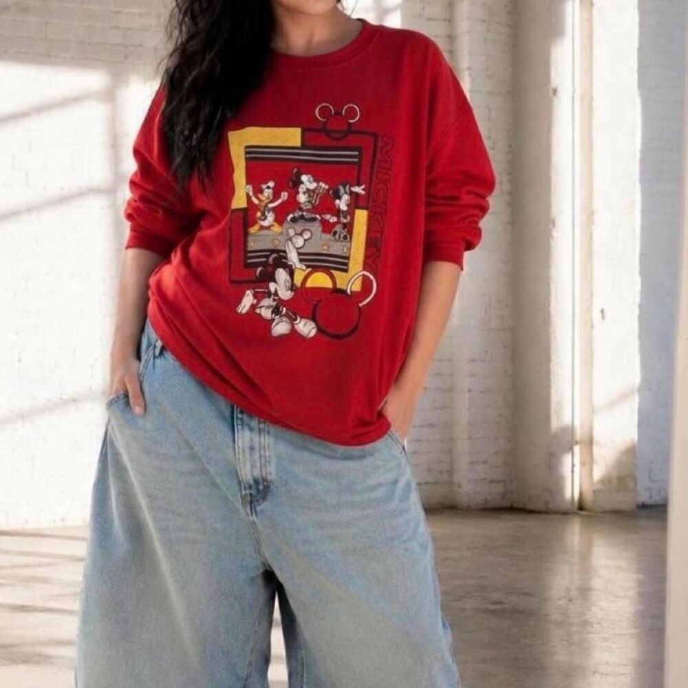 Mickey-unlimited Men's Red Sweatshirt